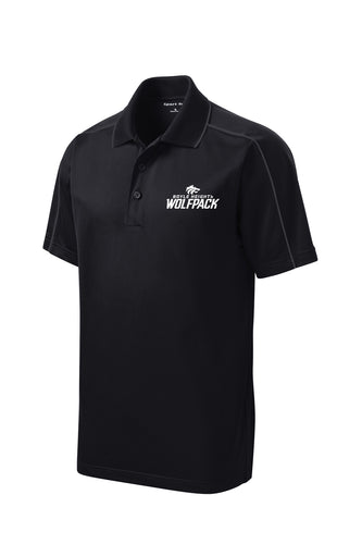 WOLFPACK POLO 2023 - BLACK WITH DK GRAY TRIM - USA SIZES