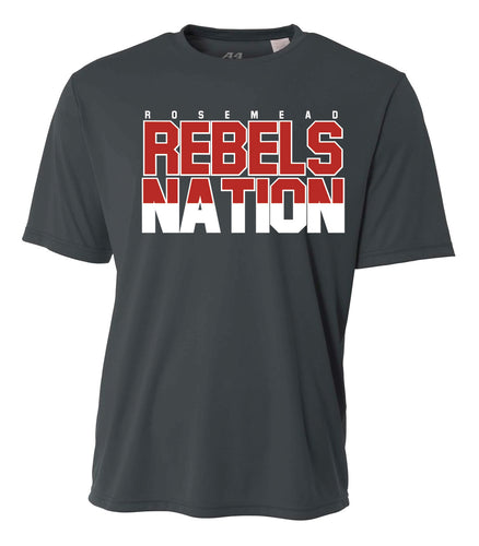 Rebels Nation Drifit - Charcoal Polyester