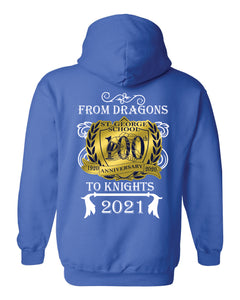 St. George -Royal Blue DRIFT STYLE NEW - DRAGONS-TO-KNIGHTS Hoodie