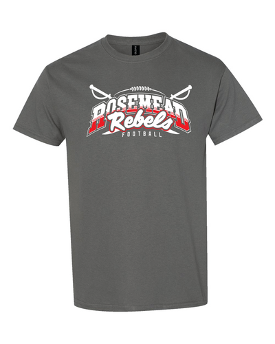 ROSEMEAD REBELS 2024 GRADIENT EDITION - 2TONE - CHARCOAL- COTTON TEE SHIRT