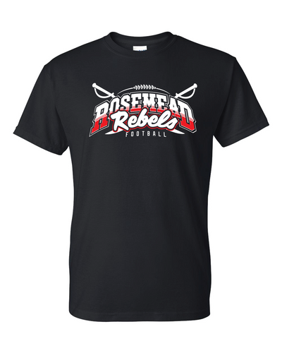 ROSEMEAD REBELS 2024 GRADIENT EDITION - 2TONE - BLACK- COTTON TEE SHIRT