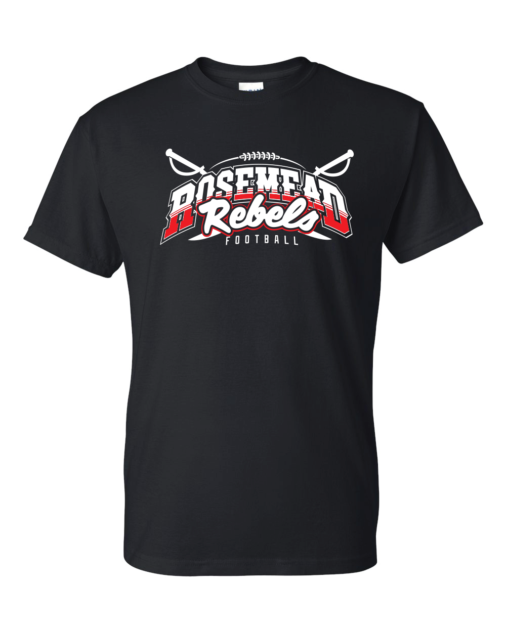 ROSEMEAD REBELS 2024 GRADIENT EDITION - 2TONE - BLACK- COTTON TEE SHIRT