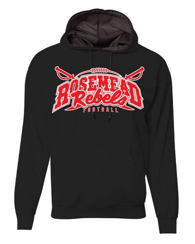 ROSEMEAD REBELS - 2025 PERFORMANCE FLEECE HOOD - BLACK
