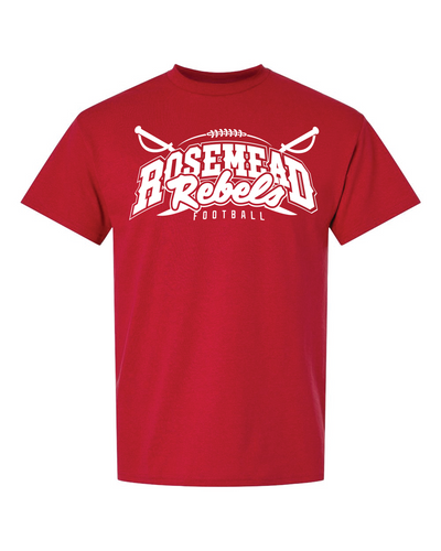 ROSEMEAD REBELS -  2025 - RED - COTTON TEE SHIRT