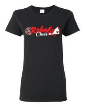 Load image into Gallery viewer, Rebels Cheer 2023 SPIRIT - Black Tshirt - Cotton Shirt