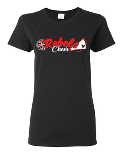 Rebels Cheer 2023 SPIRIT - Black Tshirt - Cotton Shirt
