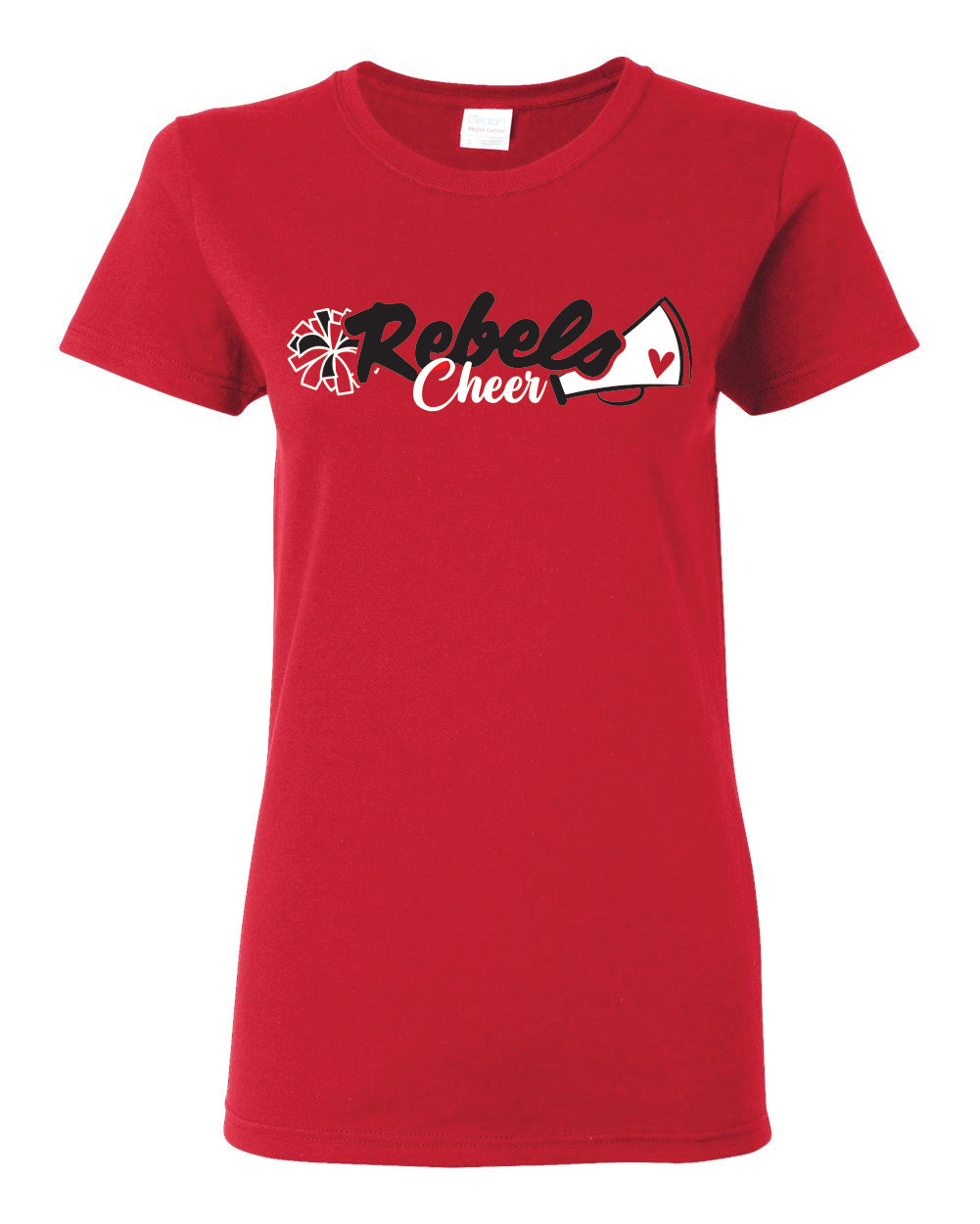 Rebels Cheer 2023 SPIRIT - Red Tshirt - Cotton Shirt