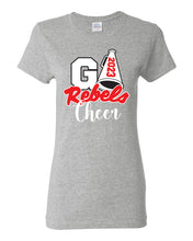 Load image into Gallery viewer, Rebels Cheer GO Rebels - Sports Gray Tshirt - Cotton Shirt
