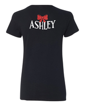 Load image into Gallery viewer, ROSEMEAD REBELS - 2025 - CHEER GLITTER - BLACK SHIRT - RED GLITTER