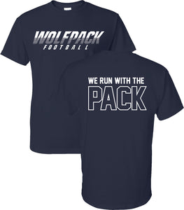 COTTON Crewneck - NAVY COTTON - We Run With The Pack