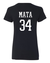 Load image into Gallery viewer, ROSEMEAD REBELS NEW 2025 LOGO/ VNECK / BLACK / GILDAN WOMEN CUT