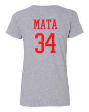Load image into Gallery viewer, ROSEMEAD REBELS NEW 2025 LOGO / VNECK / SPORTS GRAY / GILDAN WOMEN CUT