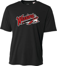 Load image into Gallery viewer, WARRIOR - FAN DRIFIT - BLACK POLYESTER SHIRT 100% POLYESTER