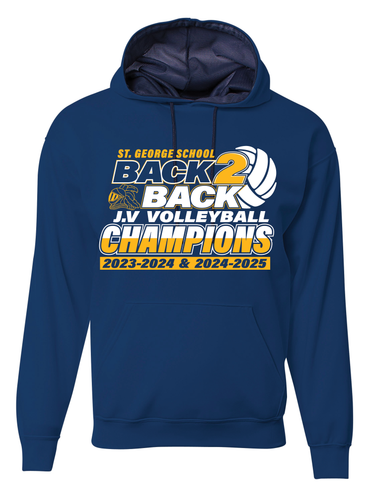 St. George - JV Volleyball Back2Back champions 2023-2024 a 2024-2025 Performance fleece hoodies