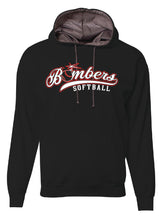 Load image into Gallery viewer, BOMBERS SOFTBALL -HOODED DRIFIT PERFORMANCE FLEECE - BLACK POLYESTER