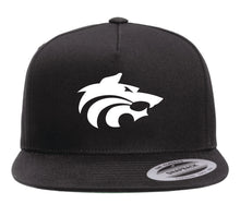 Load image into Gallery viewer, WOLFPACK - 2023 STYLE SOLID HAT - SNAP BACK ADULT CAP - BLACK WITH LOGO EMBROIDERED