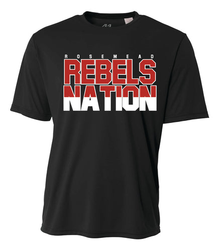 Rebels Nation Drifit - Black Polyester