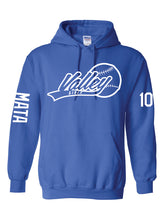 Load image into Gallery viewer, VALLEY GIRLS SOFTBALL -HOODED REGULAR COTTON 100%  - ROYAL BLUE