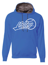 Load image into Gallery viewer, VALLEY GIRLS SOFTBALL -HOODED DRIFIT PERFORMANCE FLEECE - ROYAL BLUE POLYESTER