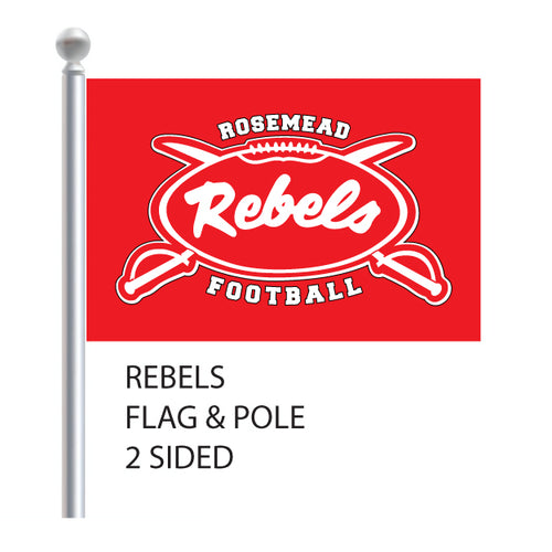 ROSEMEAD 4FT X 6FT DOUBLE SIDED FLAG WITH POLE BRACKET